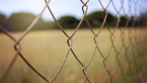 Rusted Chain link fence